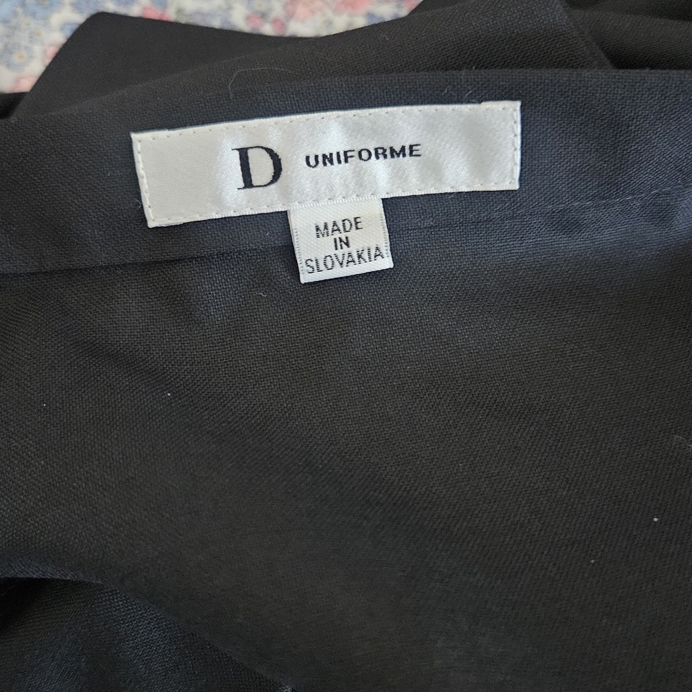 Christian Dior Wool Classic Black A-Line Midi Skirt - Women's Size 14 - Picture 4 of 4